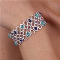 Riano - Via Rianese, 74 - Bracciale Bysimon Donna Simeone M in Argento Cubic Zirconia 1701927 - 1701927